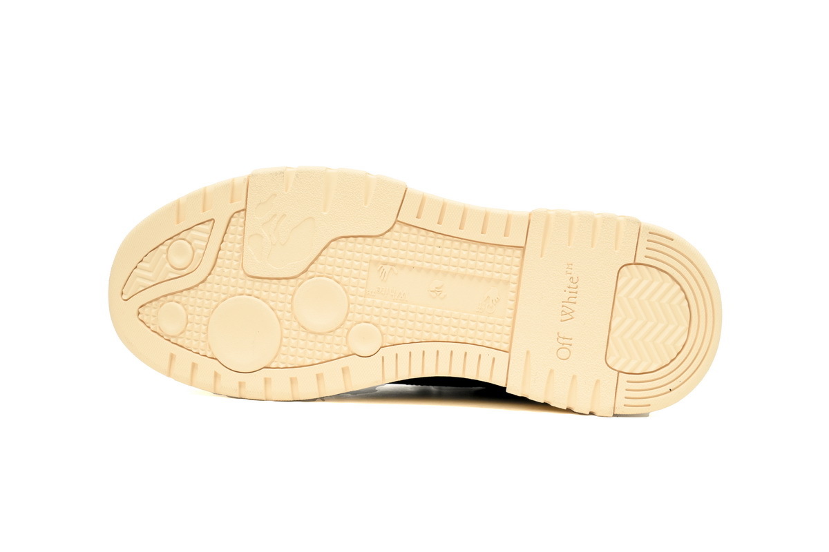 Coco Shoes OFF-WHITE Out Of Office White Black Round Head OMIA189F23LEA0011010 - Cocoshoesvip.net