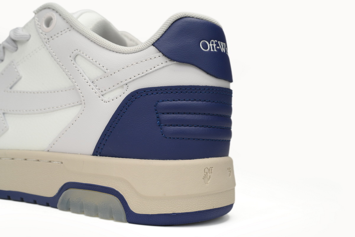 Coco Shoes OFF-WHITE Out Of Office White and Blue Tail OMIA189F23LEA0050546 - Cocoshoesvip.net