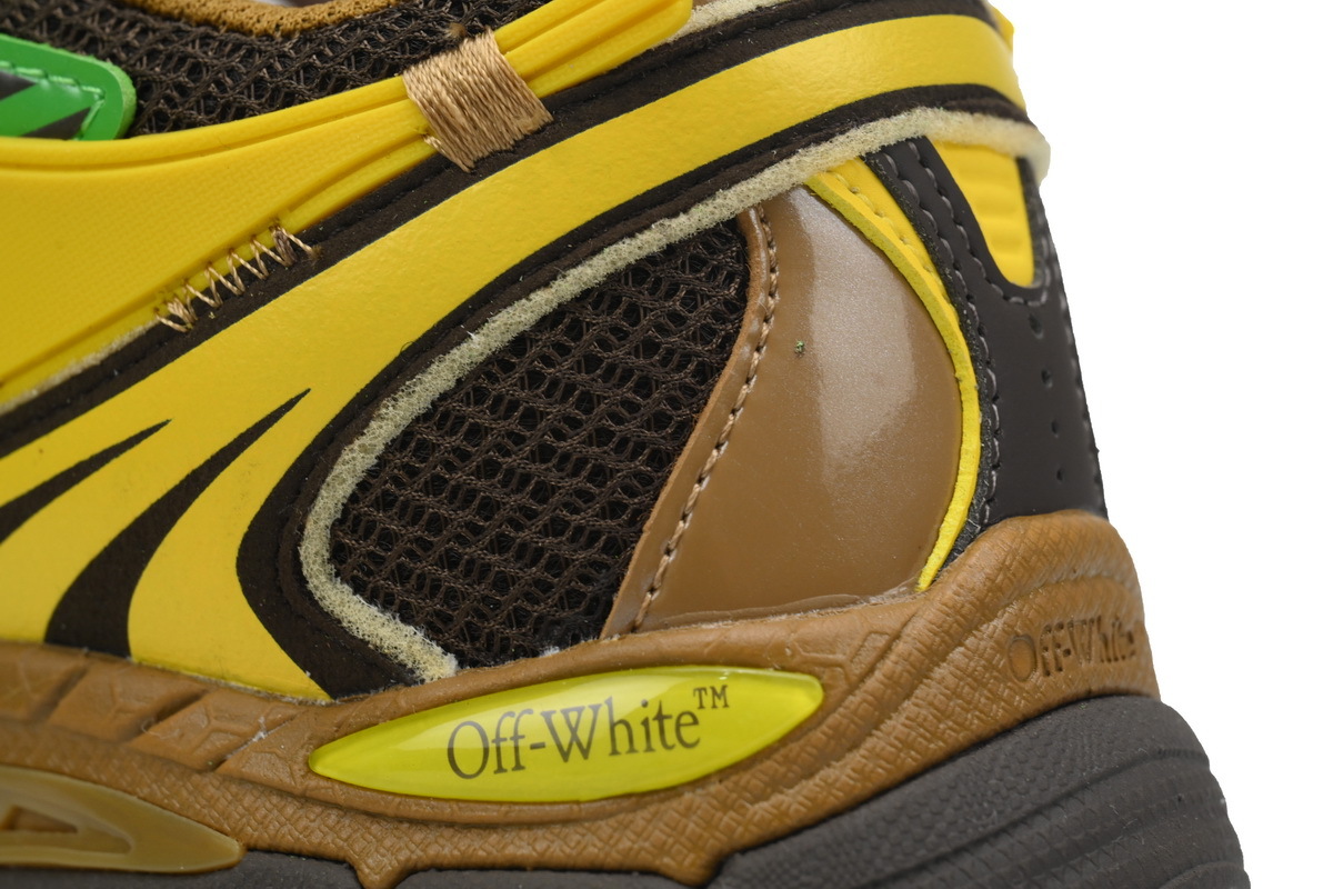 Coco Shoes OFF-WHITE Be Right BacK Black Yellow OMIA295F24FAB0010010 - Cocoshoesvip.net