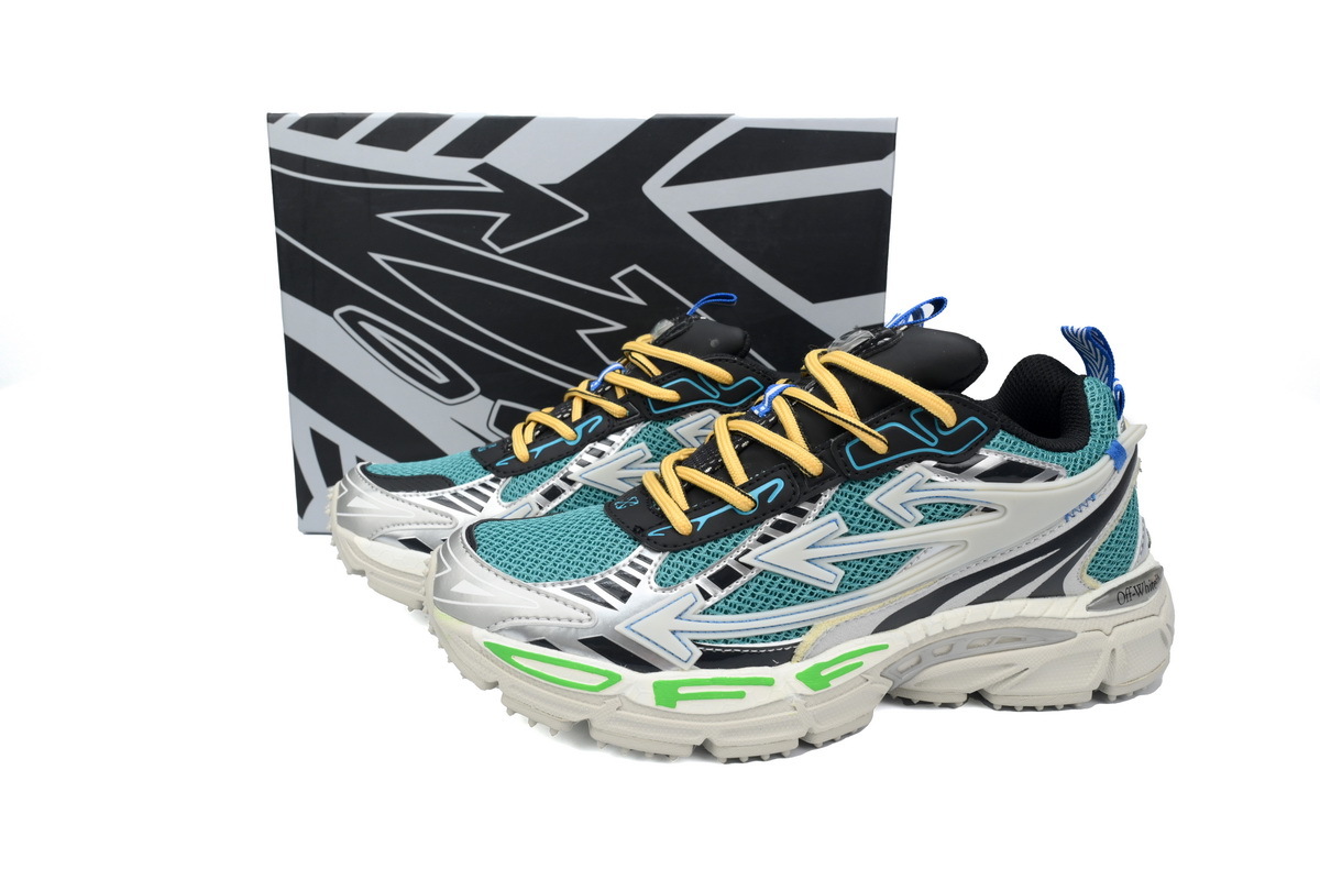 Coco Shoes OFF-WHITE Be Right BacK Out Of Blue Green OMIA295F24FAB0020952 - Cocoshoesvip.net