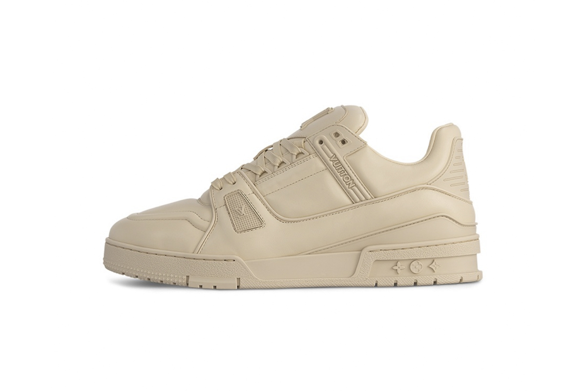 Coco Shoes Louis Vuitton Trainer Triple Beige 1AC5BM - Cocoshoesvip.net