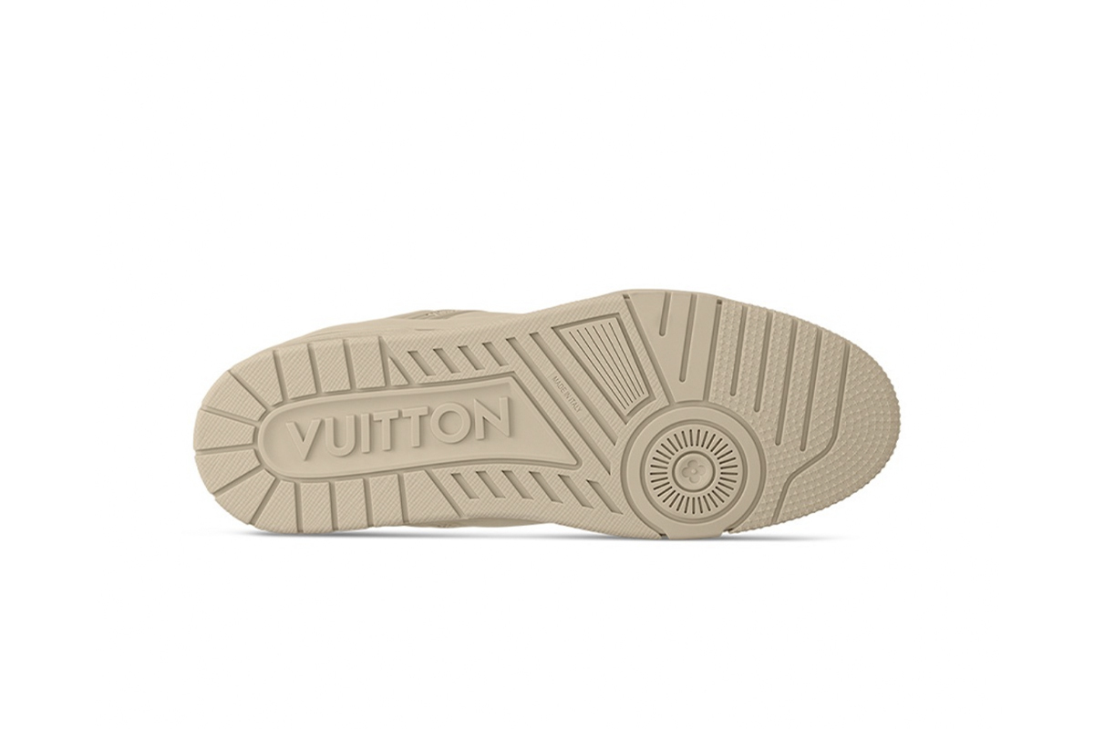 Coco Shoes Louis Vuitton Trainer Triple Beige 1AC5BM - Cocoshoesvip.net