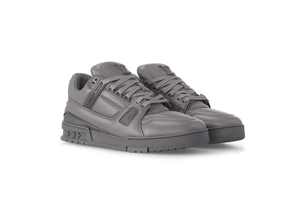 Coco Shoes Louis Vuitton Trainer Triple Grey 1AC5CR - Cocoshoesvip.net