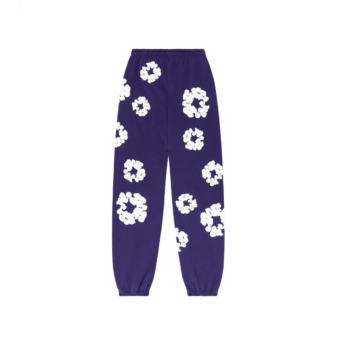 Coco Shoes Denim Tears The Cotton Wreath Sweatpants Purple - Cocoshoesvip.net