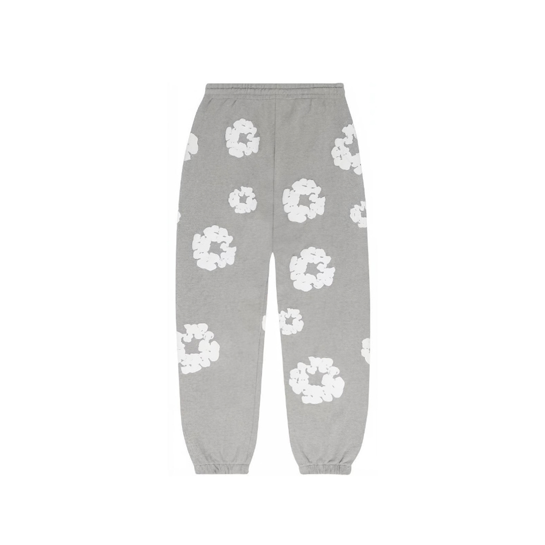 Coco Shoes Denim Tears The Cotton Wreath Sweatpants Grey - Cocoshoesvip.net