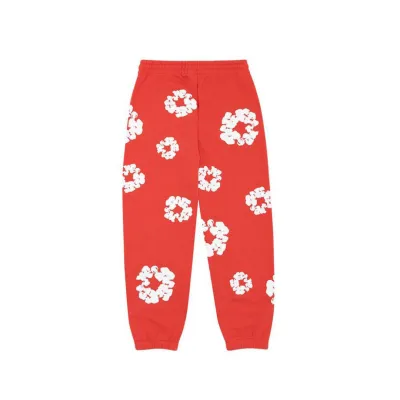 Denim Tears The Cotton Wreath Sweatpants Red 01
