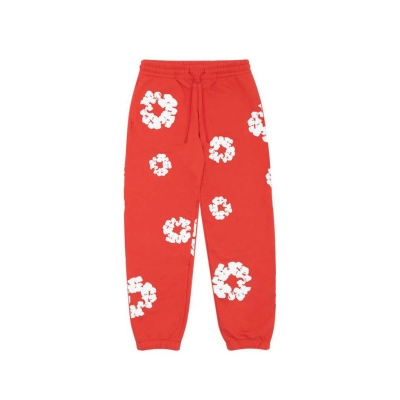 Denim Tears The Cotton Wreath Sweatpants Red 02