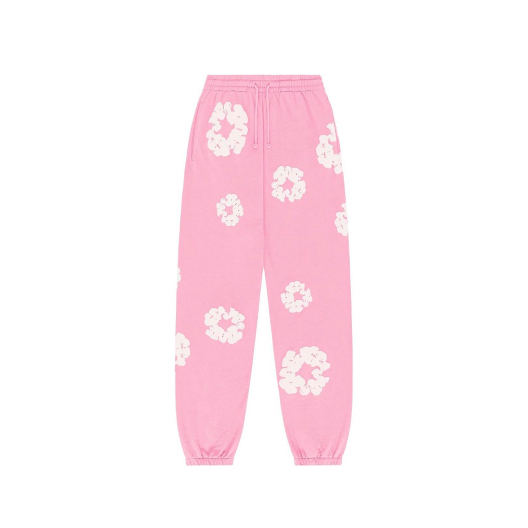 Coco Shoes Denim Tears The Cotton Wreath Sweatpants Pink - Cocoshoesvip.net