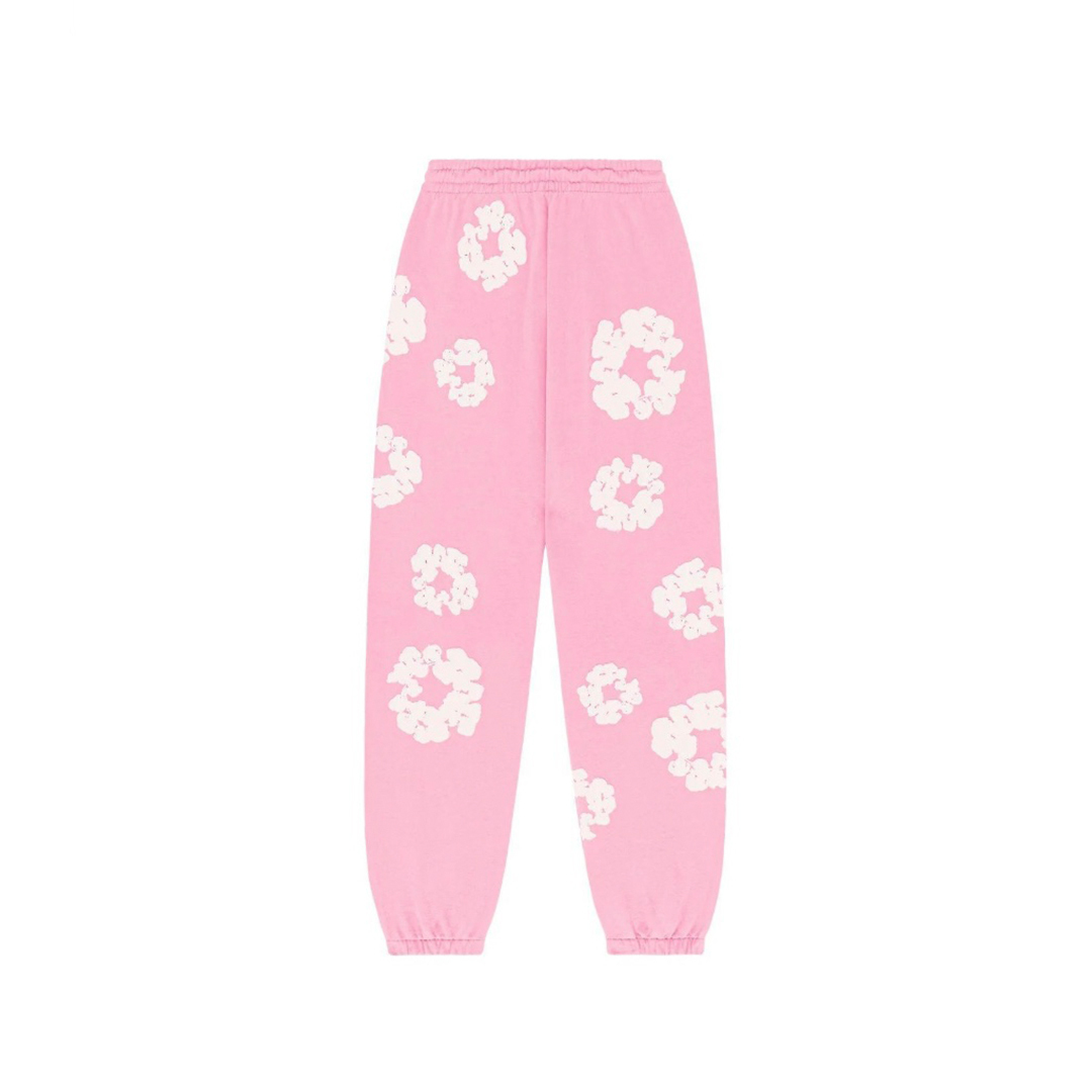 Coco Shoes Denim Tears The Cotton Wreath Sweatpants Pink - Cocoshoesvip.net