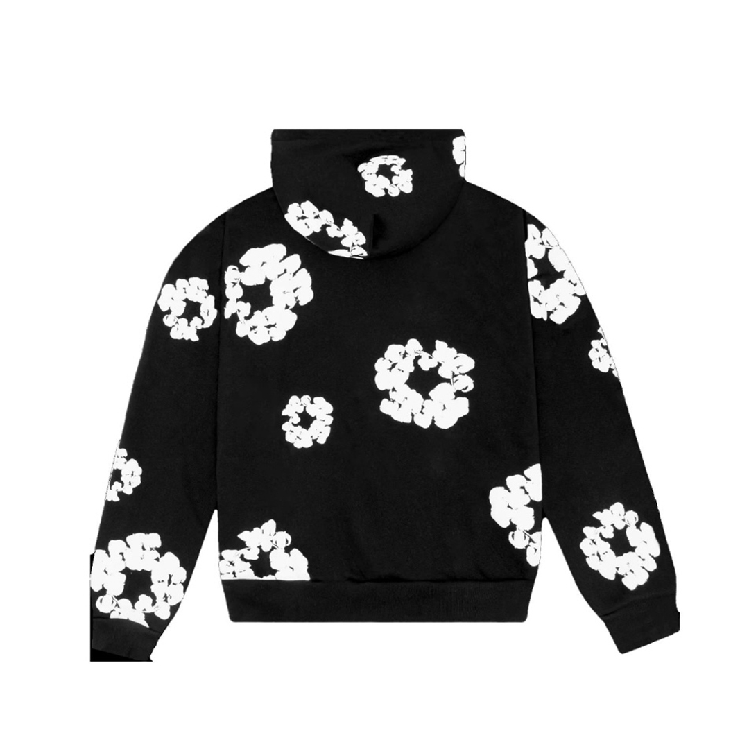 Coco Shoes Denim Tears The Cotton Wreath Sweatshirt Royal Black - Cocoshoesvip.net