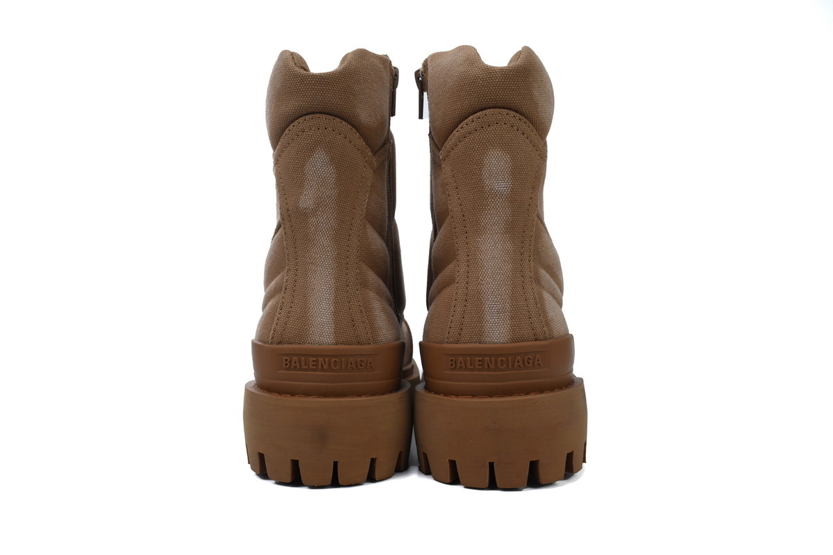 Coco Shoes Balenciaga Strike 2MM Lace-up Boots in Brown - Cocoshoesvip.net