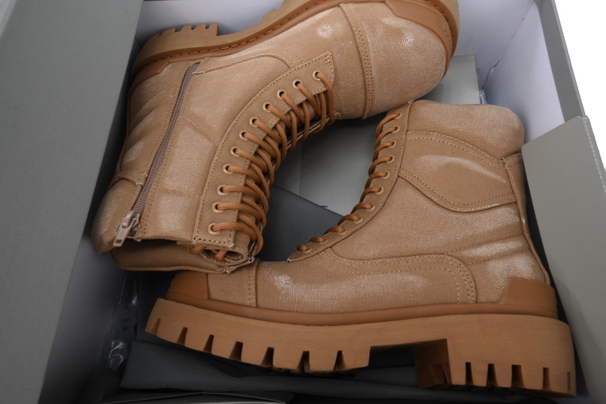 Coco Shoes Balenciaga Strike 2MM Lace-up Boots in Brown - Cocoshoesvip.net