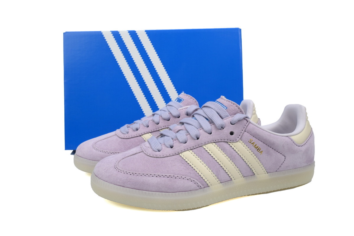 Coco Shoes Adidas Samba OG Silver Dawn Chalk IG6176 - Cocoshoesvip.net