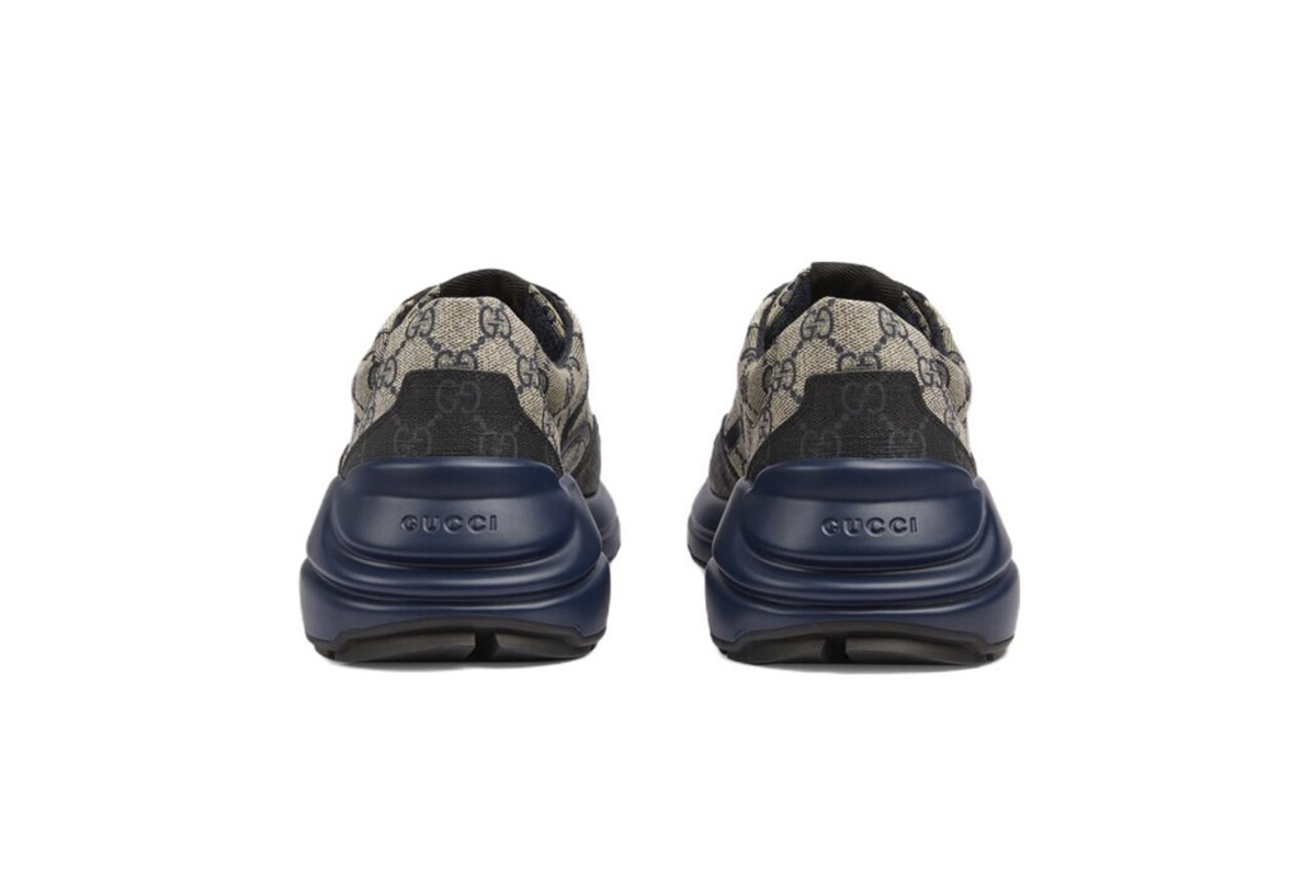 Coco Shoes Gucci Rython GG Grey Navy 692909 UIQ20 1060 - Cocoshoesvip.net