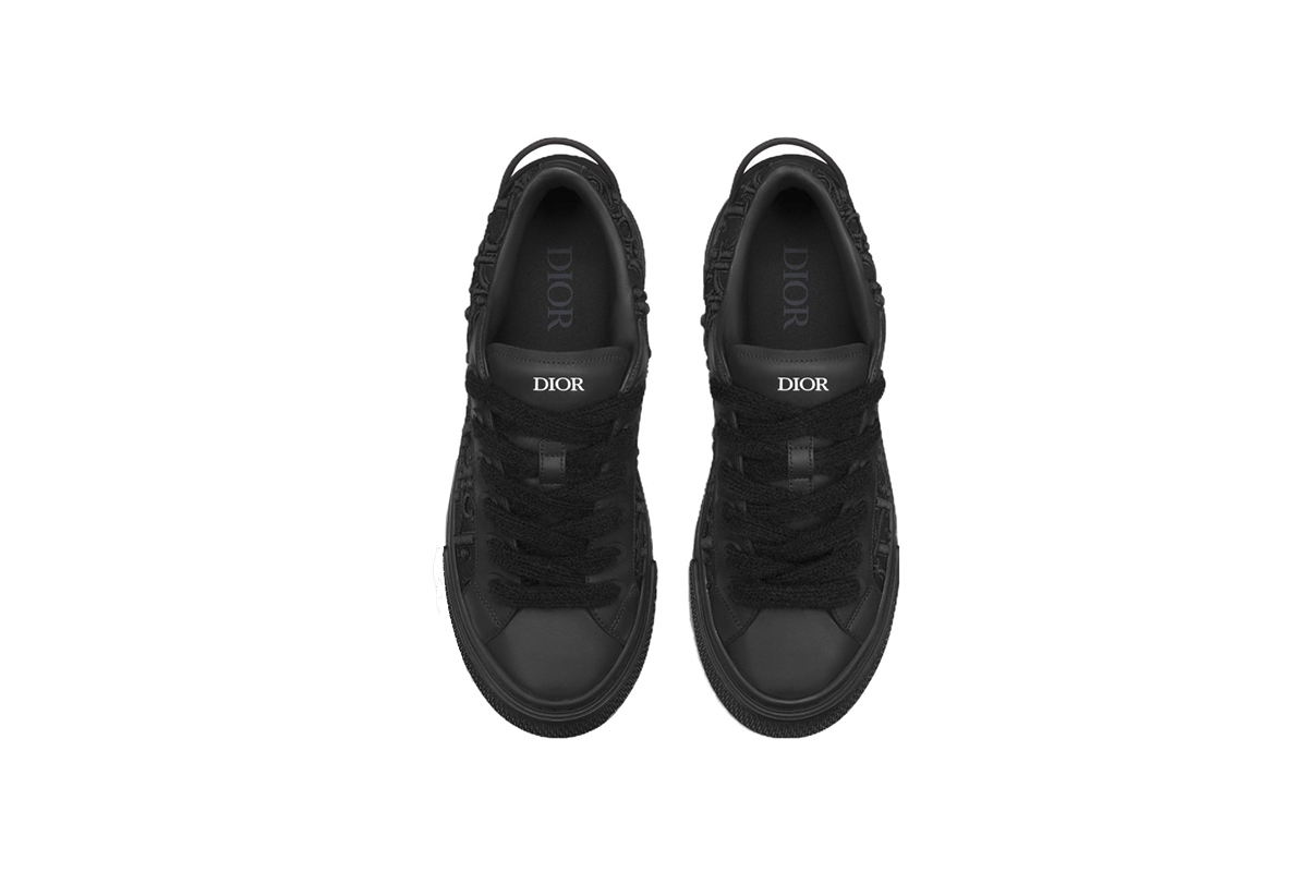 Coco Shoes Dior B33 Sneaker Black Smooth Calfskin Oblique Raised Embroidery 3SN303ZYQ_H900 - Cocoshoesvip.net