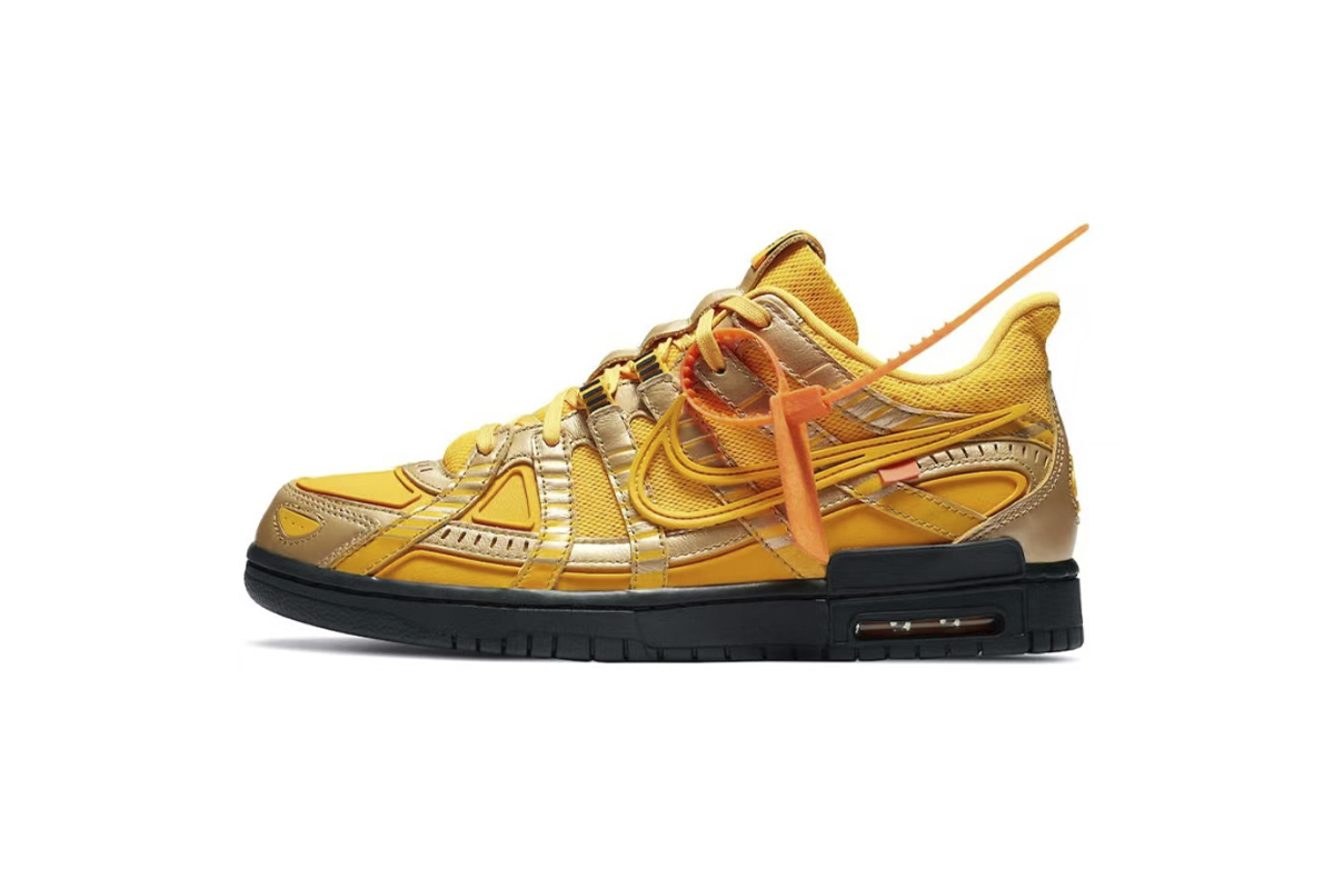 Coco Shoes Nike Air Rubber Dunk Low Off-White University Gold CU6015-700 - Cocoshoesvip.net
