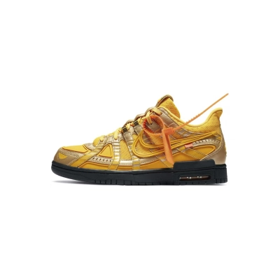 Coco Shoes Nike Air Rubber Dunk Low Off-White University Gold CU6015-700 01