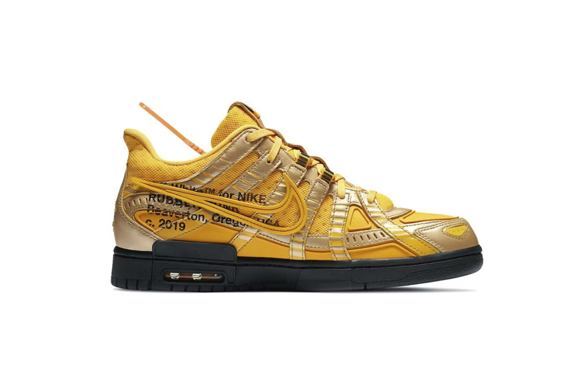 Coco Shoes Nike Air Rubber Dunk Low Off-White University Gold CU6015-700 - Cocoshoesvip.net