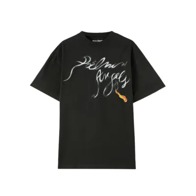 Coco Shoes Palm Angels Foggy PA T-Shirt Black  01