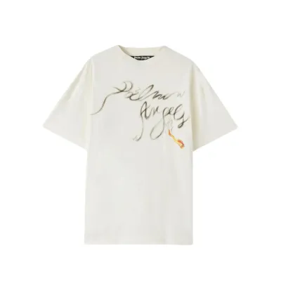 Coco Shoes Palm Angels Foggy PA T-Shirt White 01