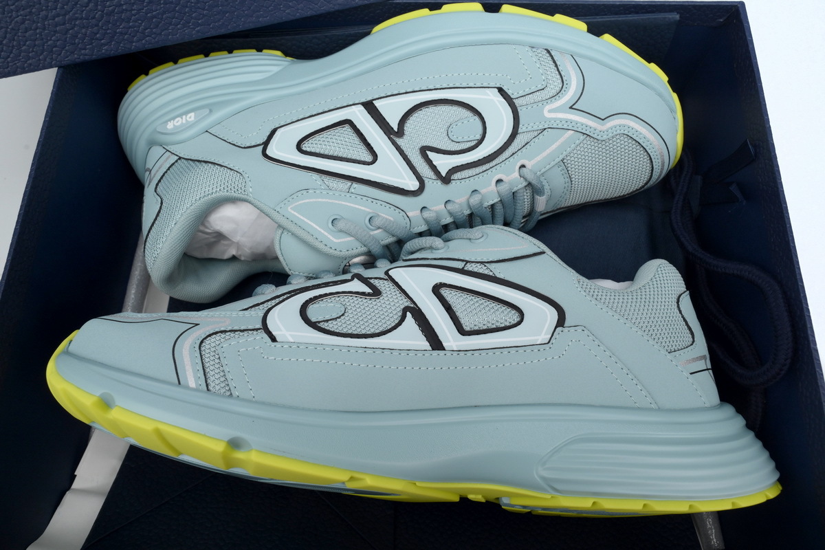 Coco Shoes Dior B30 Reflective CD30 - Blue Neon Yellow 3SN279ZRD_H555 - Cocoshoesvip.net