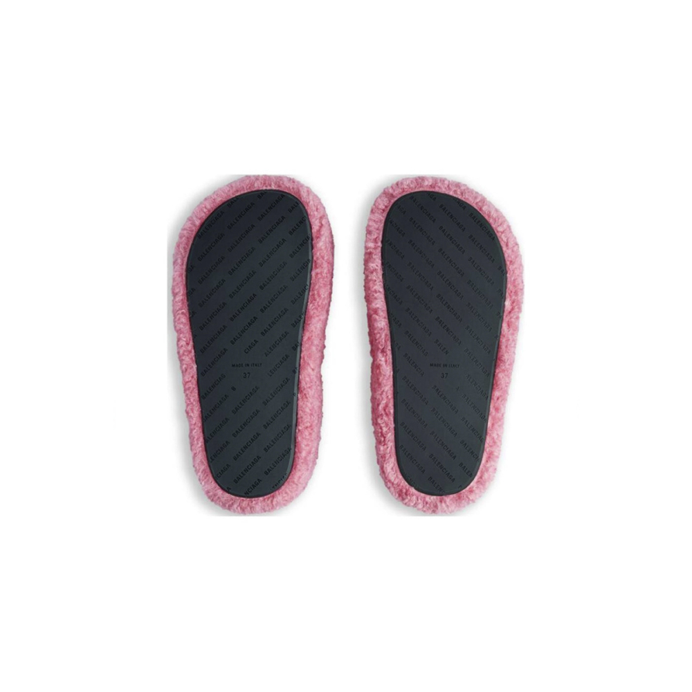 Coco Shoes Balenciaga Furry Slide Pink 654261W2DO15596 - Cocoshoesvip.net