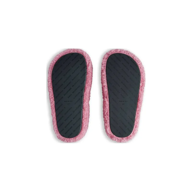Coco Shoes Balenciaga Furry Slide Pink 654261W2DO15596 - Cocoshoesvip.net