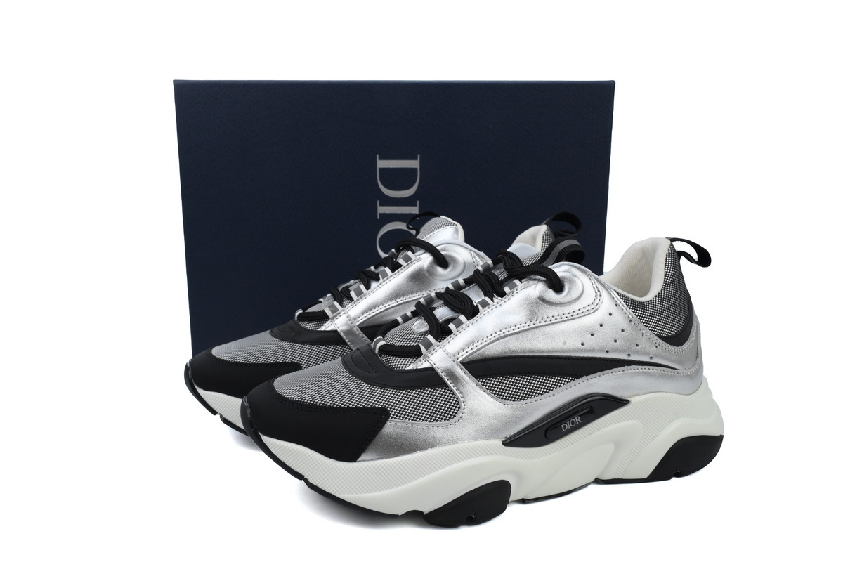 Coco Shoes Dior B22 Silver Black 3SN231YIY_H169 - Cocoshoesvip.net