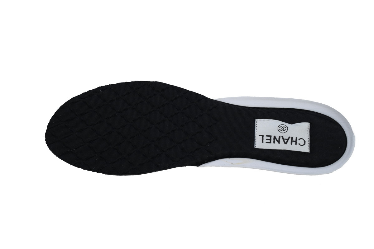 Coco Shoes Chanel Fabric Laminated Low Top Sneakers Black - Cocoshoesvip.net