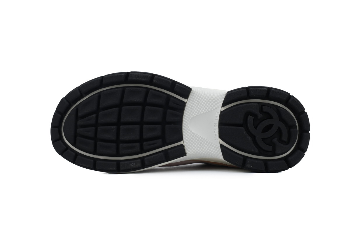 Coco Shoes Chanel Fabric Laminated Low Top Sneakers Pink G45077 B16748 NY270 - Cocoshoesvip.net