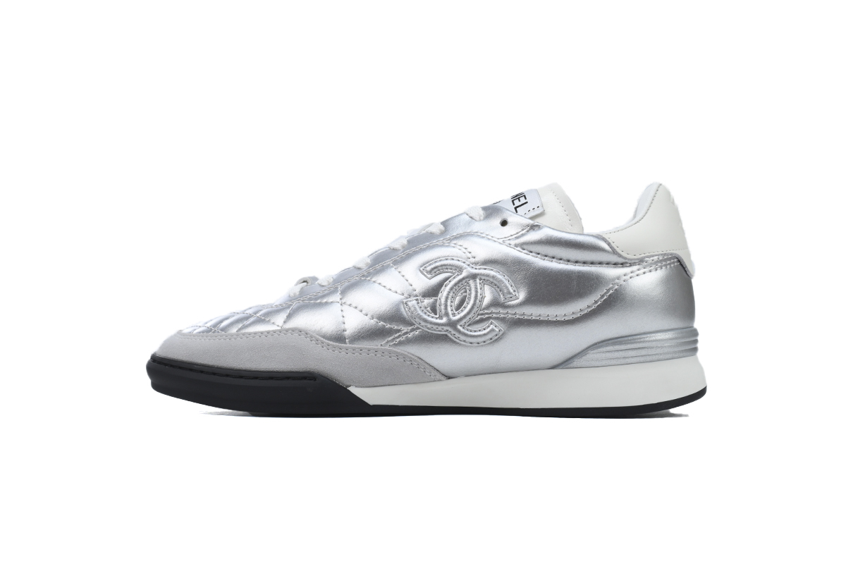 Coco Shoes Chanel Sneakers 24A Silvery G45839-B17445-NZB00 - Cocoshoesvip.net