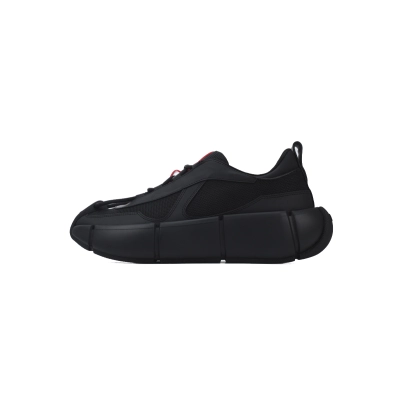 Prada Sneakers Black Red 01