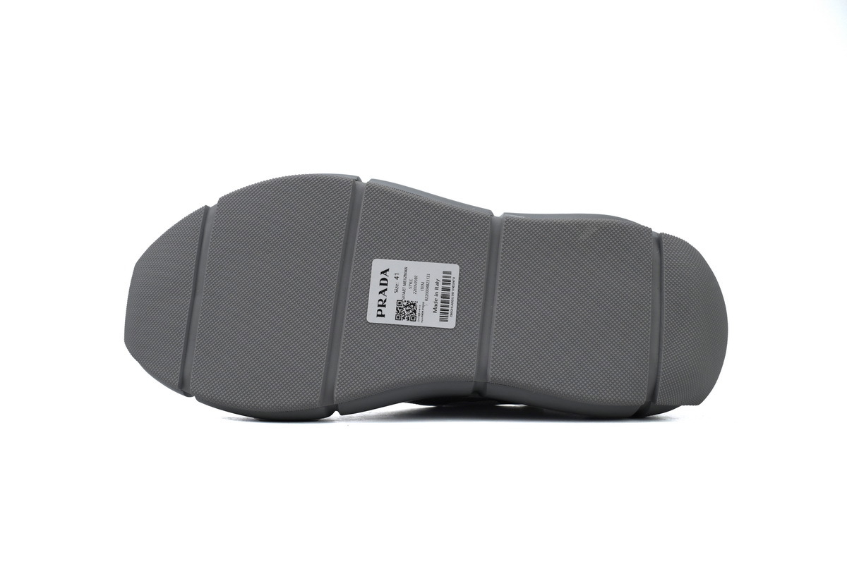 Coco Shoes Prada Sneakers Grey White - Cocoshoesvip.net