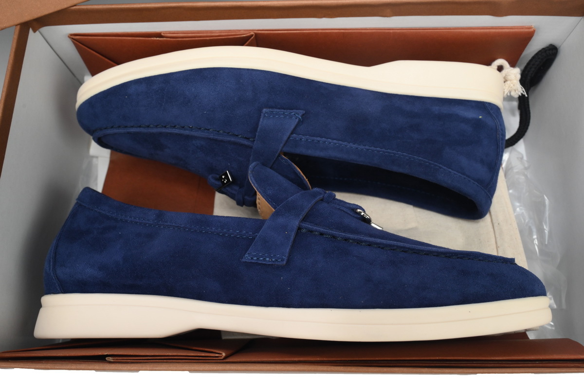 Coco Shoes Loro Piana Loafer Dark Blue - Cocoshoesvip.net