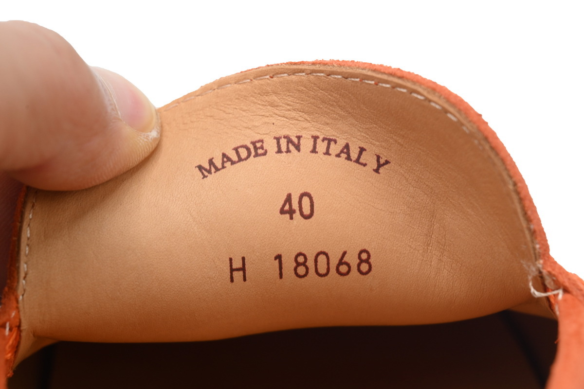 Coco Shoes Loro Piana Loafer Orange - Cocoshoesvip.net