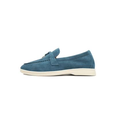 Coco Shoes Loro Piana Loafer Tibetan Blue 01
