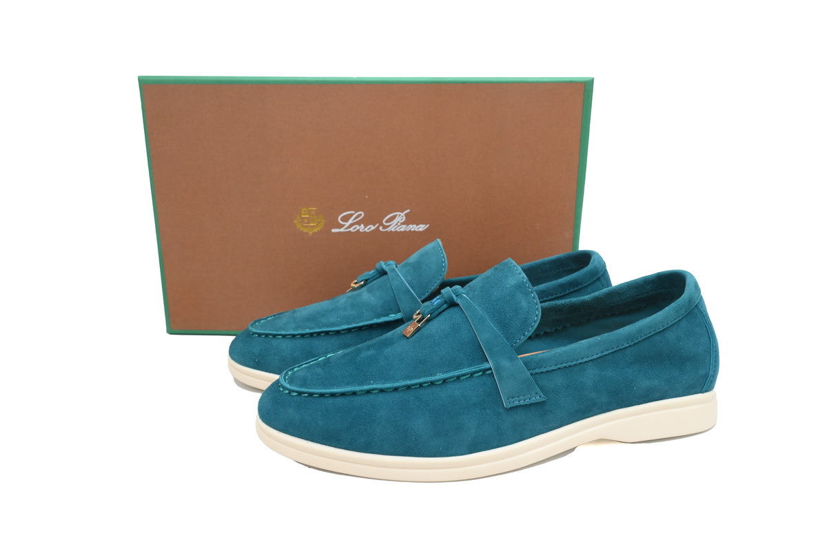 Coco Shoes Loro Piana Loafer Tibetan Blue - Cocoshoesvip.net