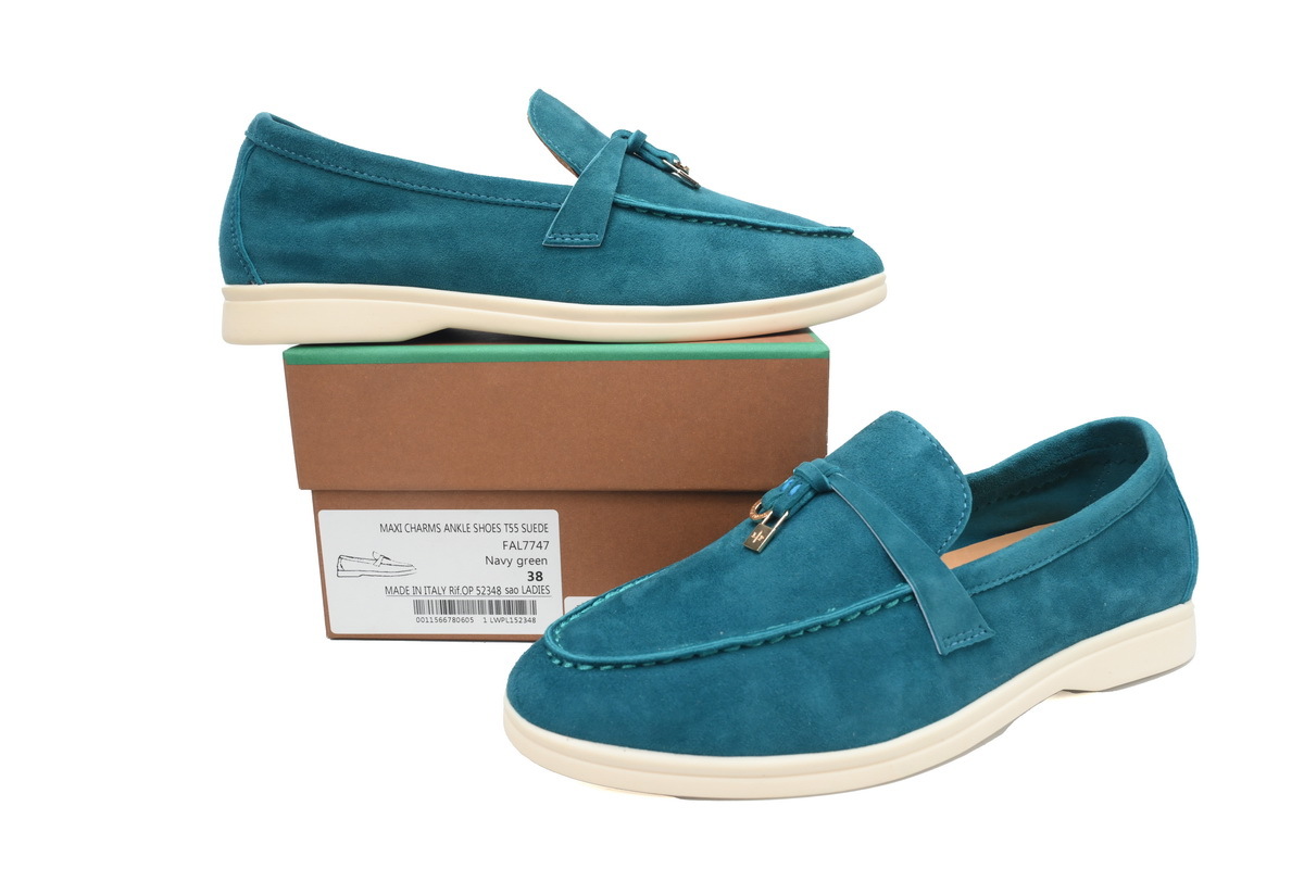 Coco Shoes Loro Piana Loafer Tibetan Blue - Cocoshoesvip.net