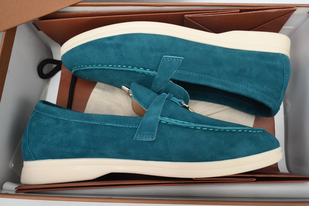 Coco Shoes Loro Piana Loafer Tibetan Blue - Cocoshoesvip.net