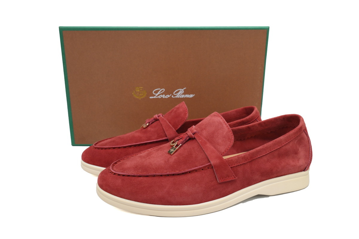 Coco Shoes Loro Piana Loafer Claret - Cocoshoesvip.net