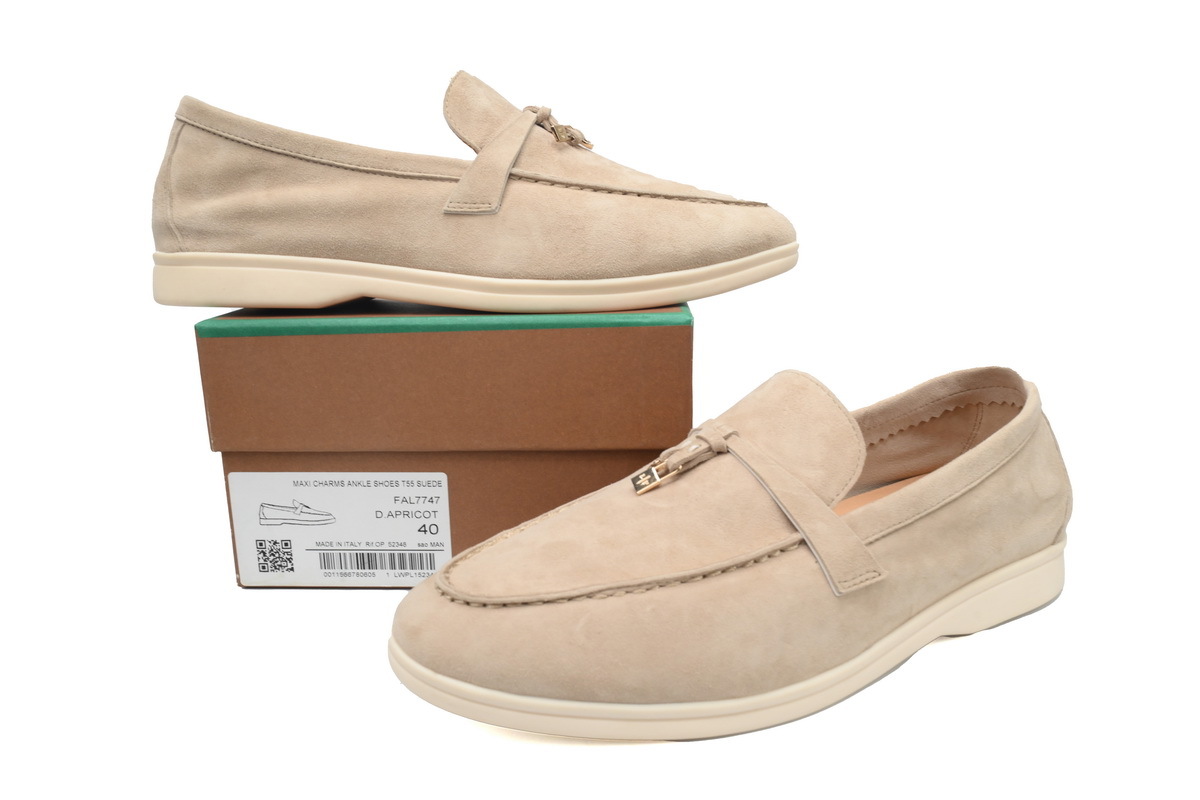 Coco Shoes Loro Piana Loafer Light Apricot - Cocoshoesvip.net