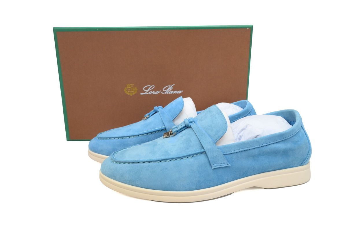 Coco Shoes Loro Piana Loafer Sky Blue - Cocoshoesvip.net