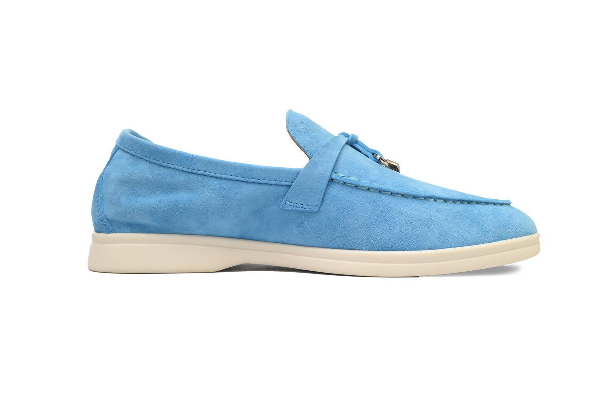 Coco Shoes Loro Piana Loafer Sky Blue - Cocoshoesvip.net