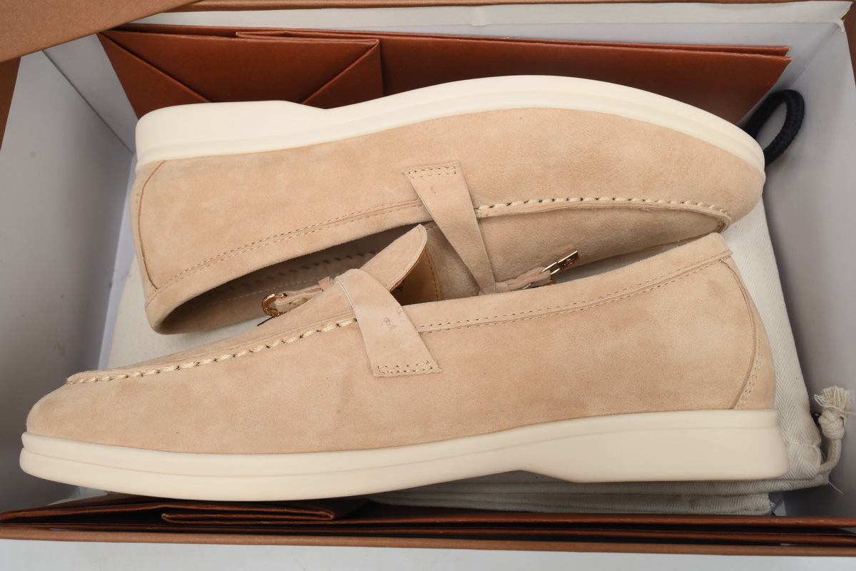 Coco Shoes Loro Piana Loafer Apricot - Cocoshoesvip.net