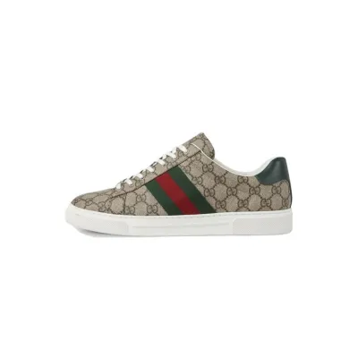 Gucci Ace Web Beige Ebony 760775 FACMZ 9746 01