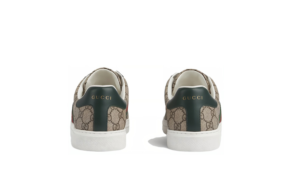 Coco Shoes Gucci Ace Web Beige Ebony 760775 FACMZ 9746 - Cocoshoesvip.net