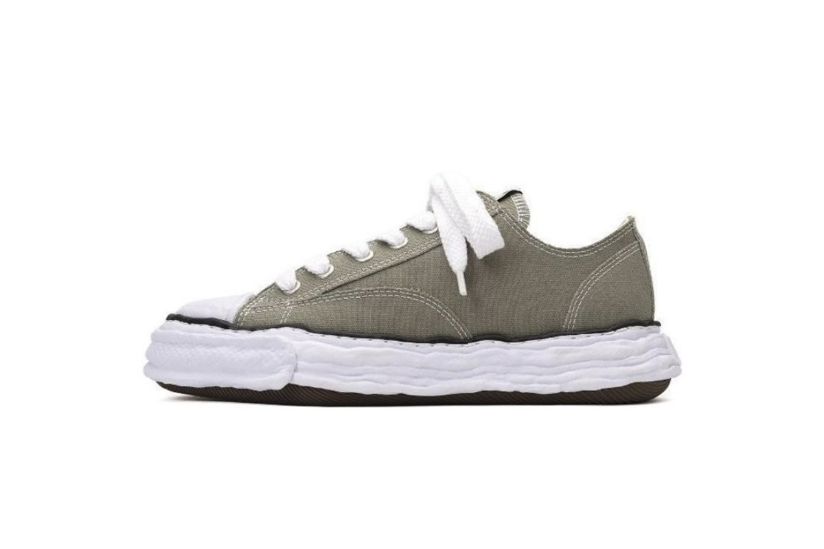 Coco Shoes Maison Mihara Yasuhiro Peterson 23 OG Sole Canvas Low Green A11FW702-GRN - Cocoshoesvip.net