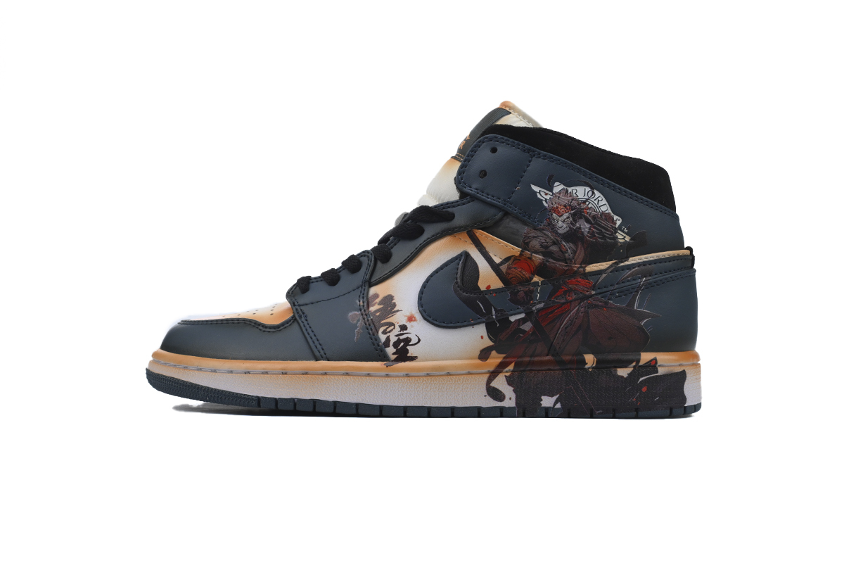Coco Shoes Air Jordan 1 Mid Black Myth Wukong v3 Shoes Sneakers 554724-411 - Cocoshoesvip.net