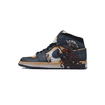 Coco Shoes Air Jordan 1 Mid Black Myth Wukong v3 Shoes Sneakers 554724-411 01