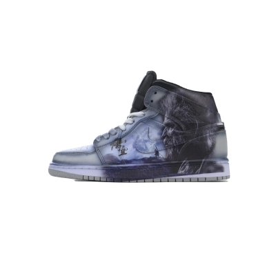 Coco Shoes Air Jordan 1 Mid Black Myth Wukong v2 Shoes Sneakers 554724-078 01